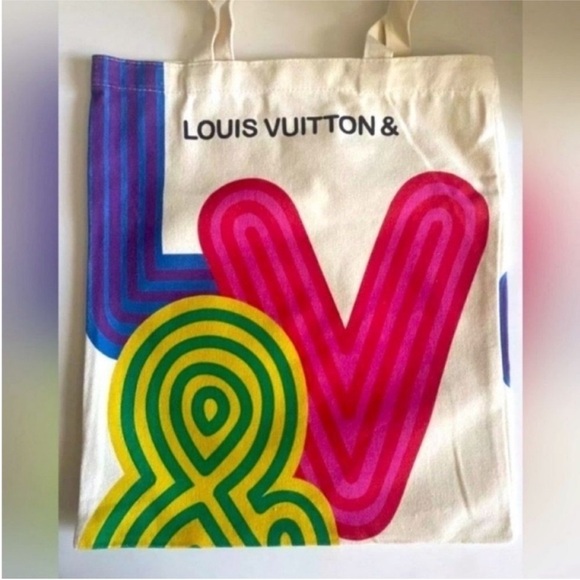 Louis Vuitton Novelty Canvas Eco Tote Bag Shenzhen Exhibition 2022 Limited 16x16 - Picture 8 of 14